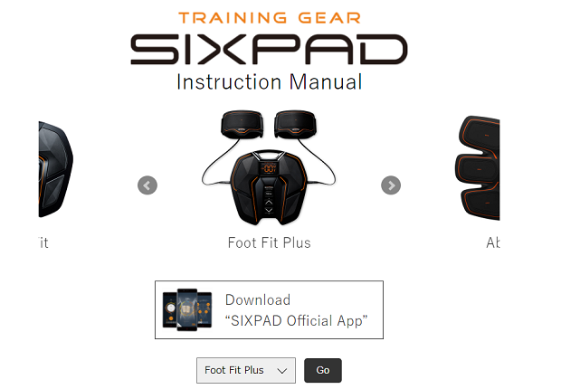 SIXPAD Foot Fit Plus(フットフィットプラス)の取扱説明書はある 
